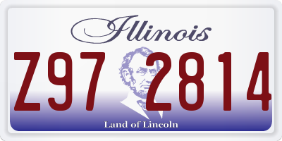IL license plate Z972814
