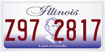 IL license plate Z972817
