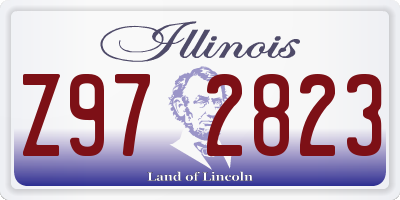 IL license plate Z972823