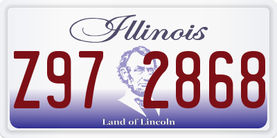 IL license plate Z972868