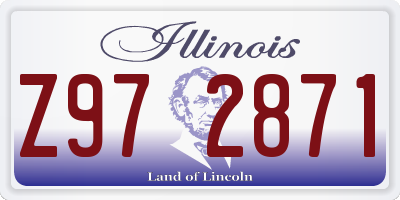 IL license plate Z972871