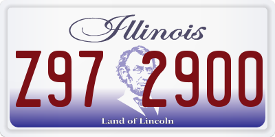 IL license plate Z972900