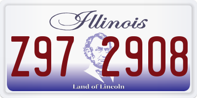 IL license plate Z972908