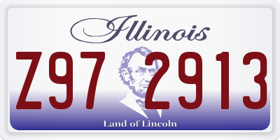IL license plate Z972913