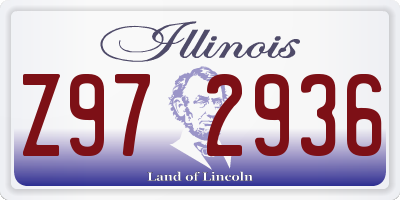 IL license plate Z972936