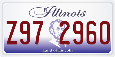 IL license plate Z972960