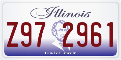 IL license plate Z972961