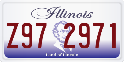 IL license plate Z972971