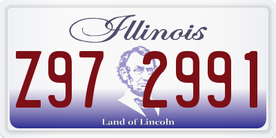 IL license plate Z972991