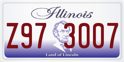 IL license plate Z973007