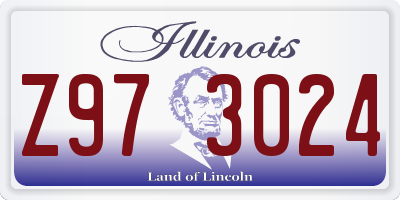 IL license plate Z973024