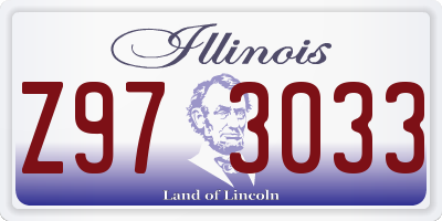 IL license plate Z973033
