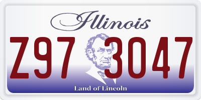 IL license plate Z973047