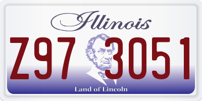 IL license plate Z973051