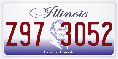 IL license plate Z973052