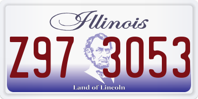 IL license plate Z973053
