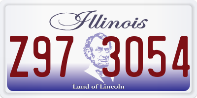 IL license plate Z973054