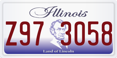 IL license plate Z973058