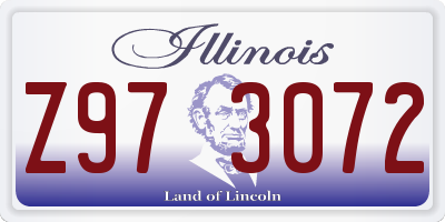 IL license plate Z973072