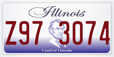 IL license plate Z973074
