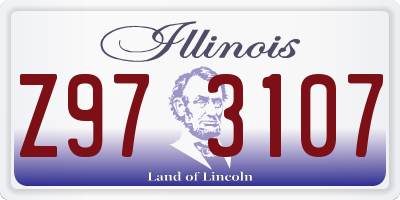 IL license plate Z973107