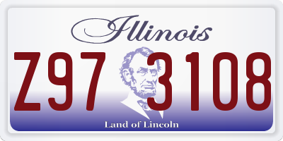 IL license plate Z973108