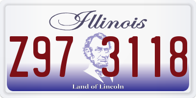 IL license plate Z973118