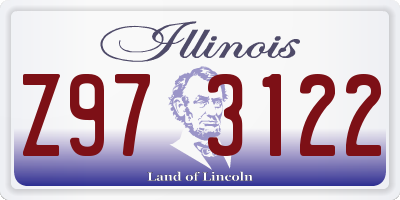 IL license plate Z973122