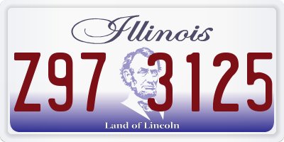 IL license plate Z973125