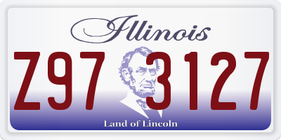 IL license plate Z973127