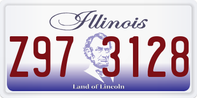 IL license plate Z973128