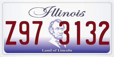 IL license plate Z973132