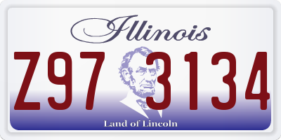 IL license plate Z973134