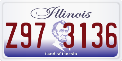 IL license plate Z973136