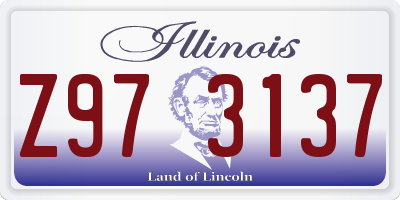 IL license plate Z973137