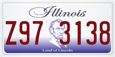 IL license plate Z973138