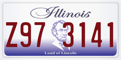 IL license plate Z973141