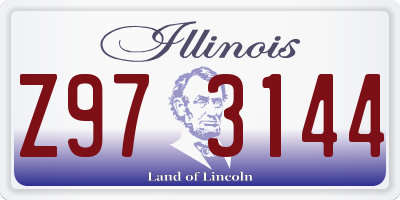 IL license plate Z973144