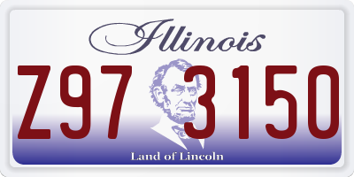 IL license plate Z973150