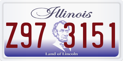 IL license plate Z973151