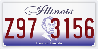 IL license plate Z973156