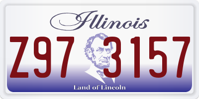 IL license plate Z973157
