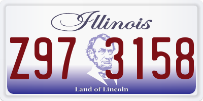 IL license plate Z973158