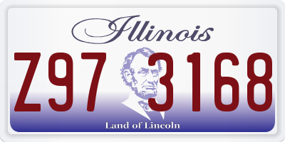 IL license plate Z973168