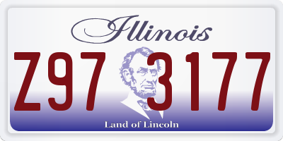 IL license plate Z973177
