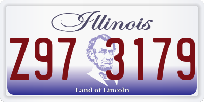 IL license plate Z973179