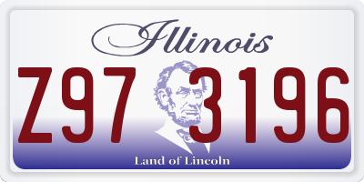 IL license plate Z973196