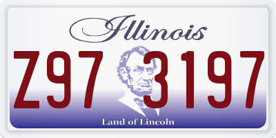 IL license plate Z973197