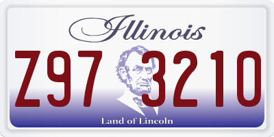 IL license plate Z973210
