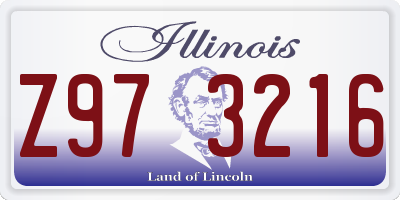 IL license plate Z973216
